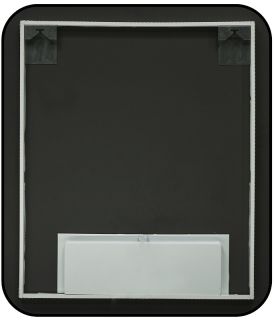 Зеркало с подсветкой Continent Torry ЗЛП1534 с бесконтактным сенсором 60x70см чёрный